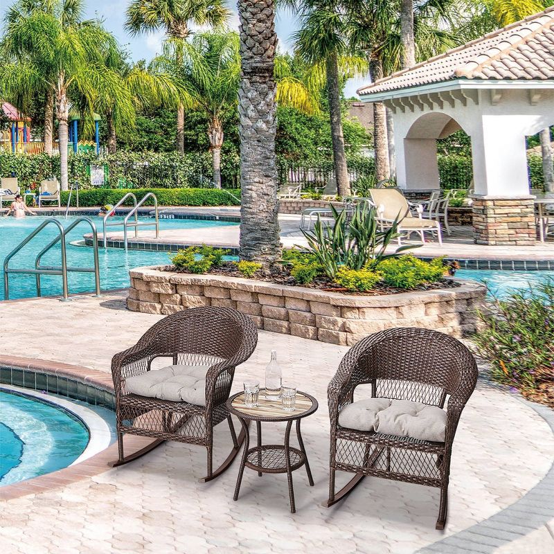 3pc Ludwig Folding Bistro Set - Royal Garden