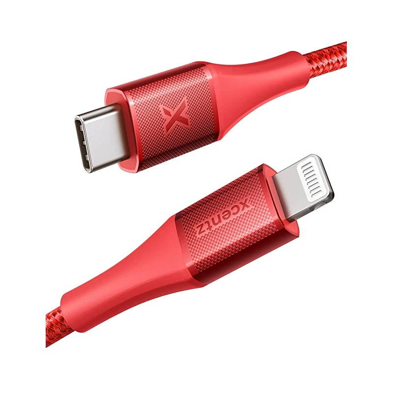 USB C to Lightning Cable iPhone 12 Charger Cable 6ft Apple MFi Certified Fast Charging Support Power Delivery Nylon Braided Cable for iPhone 121111 Pro MaxXS MaxXSXRX88 Plus Red