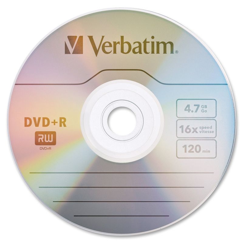 Verbatim AZO DVD+R 4.7GB 16X with Branded Surface - 20pk Slim Case - 2 Hour Maximum Recording Time