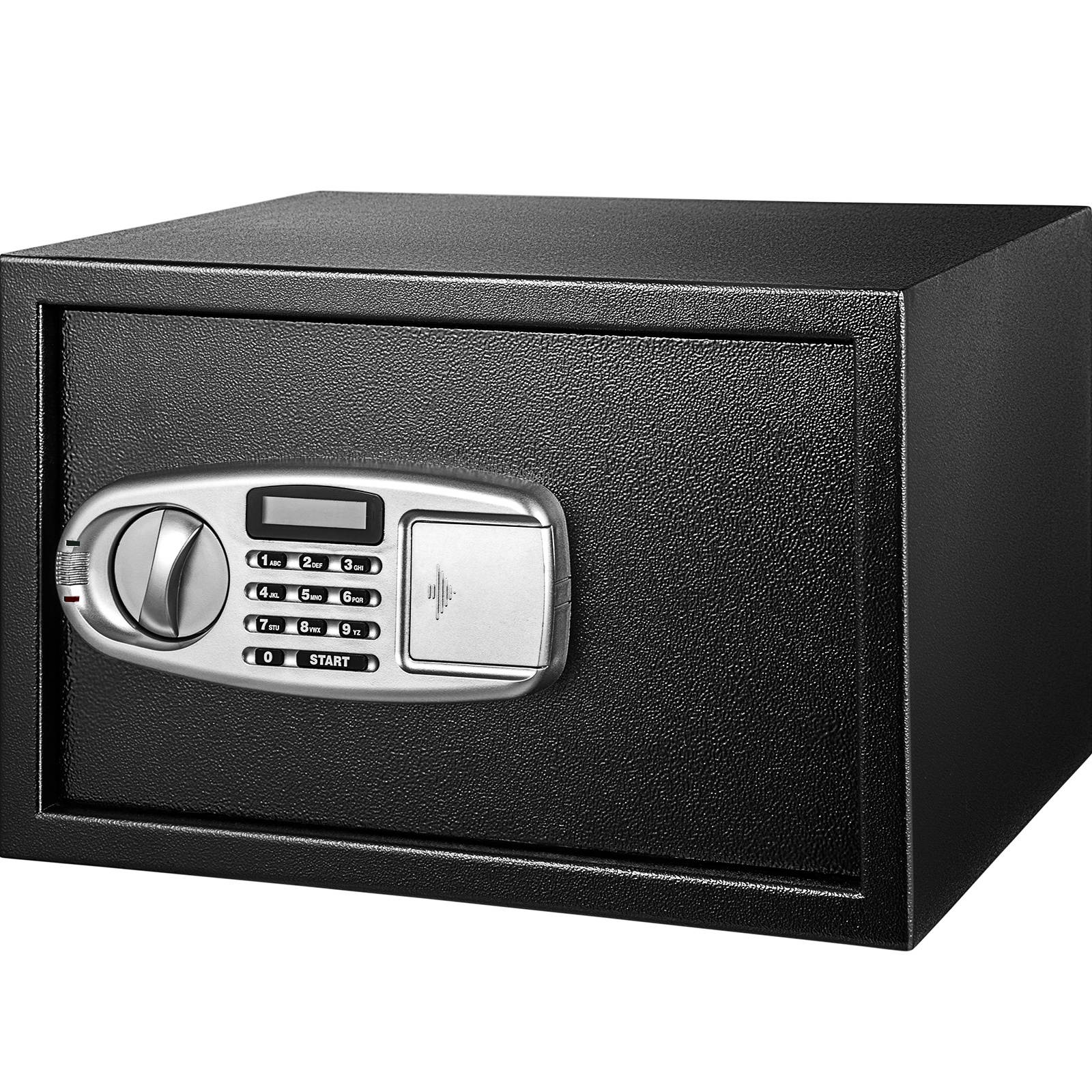 VEVOR Security Safe 1.2 Cubic Feet Electronic Safe Box with Electronic Code Lock Digital Safe Box with Two Override Keys Safes Electronic Carbon Steel Material Money Safe for Home, Hotel and Office