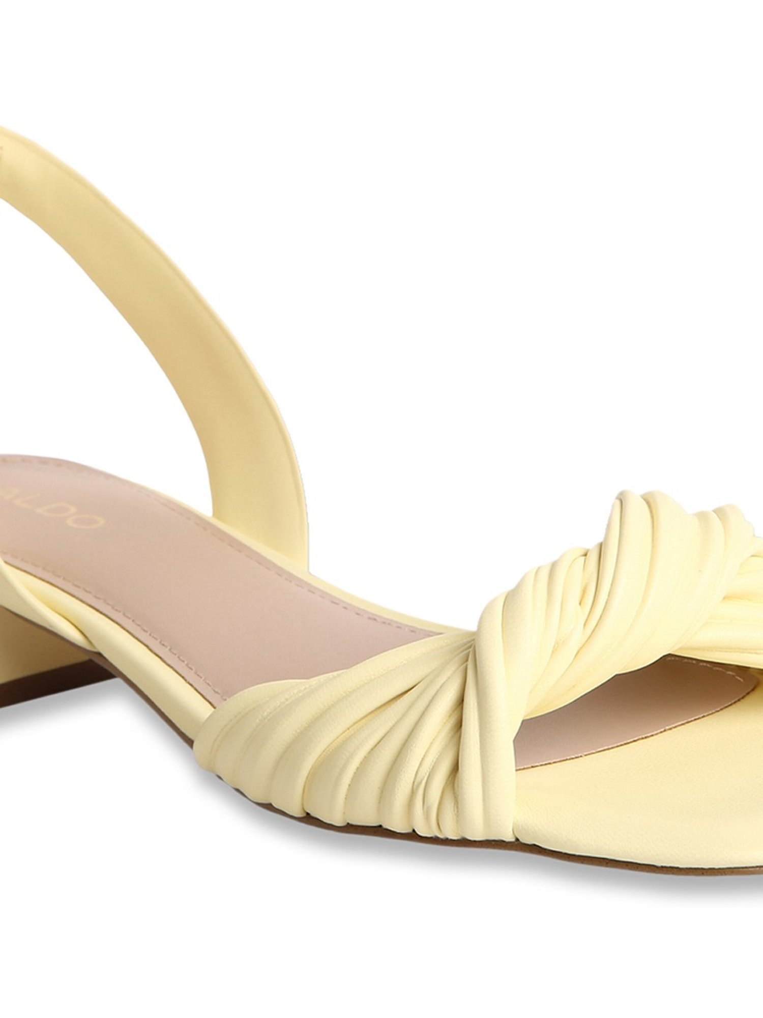 Aldo Women's Yellow Sling Back Sandals