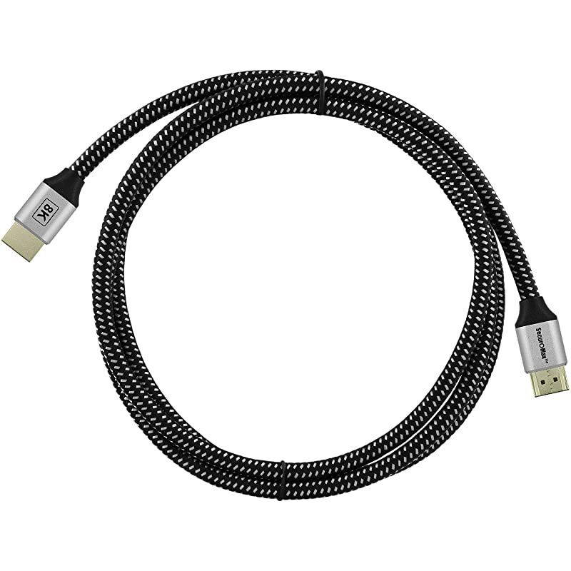 Cable 8K 4K HDCP 22 HDR ARC 48Gbps with Braided Cord 6 Feet