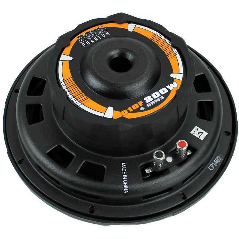 Boss 10 Inch 800W Shallow Slim Car Audio Subwoofer Power Sub Woofer Flat D10F
