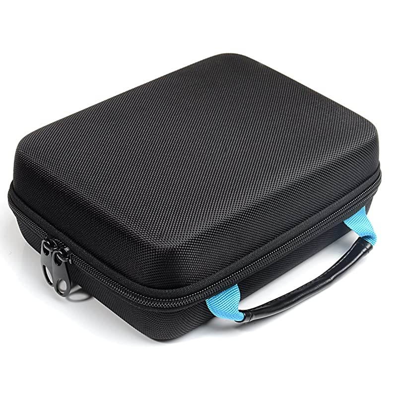 Protective Case for Holy Stone HS160 Shadow FPV RC Drone kit, Smart strong divider protecting HS160 and Remote controler, zipper mesh pocket for cable, back up batteries and charger, black +blue