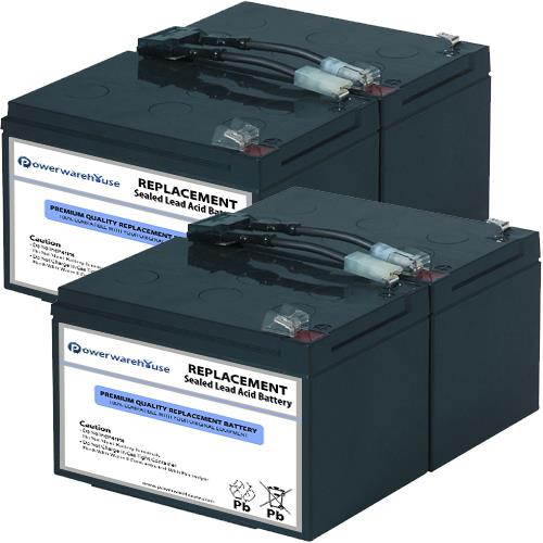 Powerwarehouse APC APC10IA UPS Battery - Premium Powerwarehouse 12V Lead Acid Battery Catridge #6 (2 Pack)