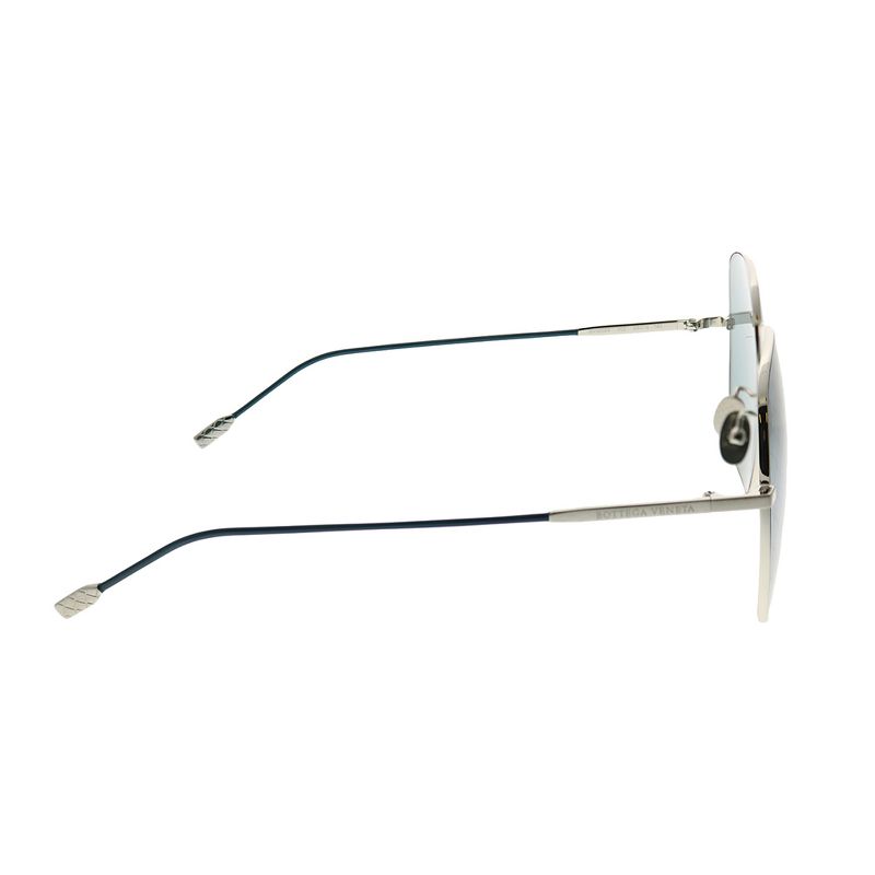 Bottega Veneta Fashion Inspired  002 Womens Square Sunglasses Silver 58mm