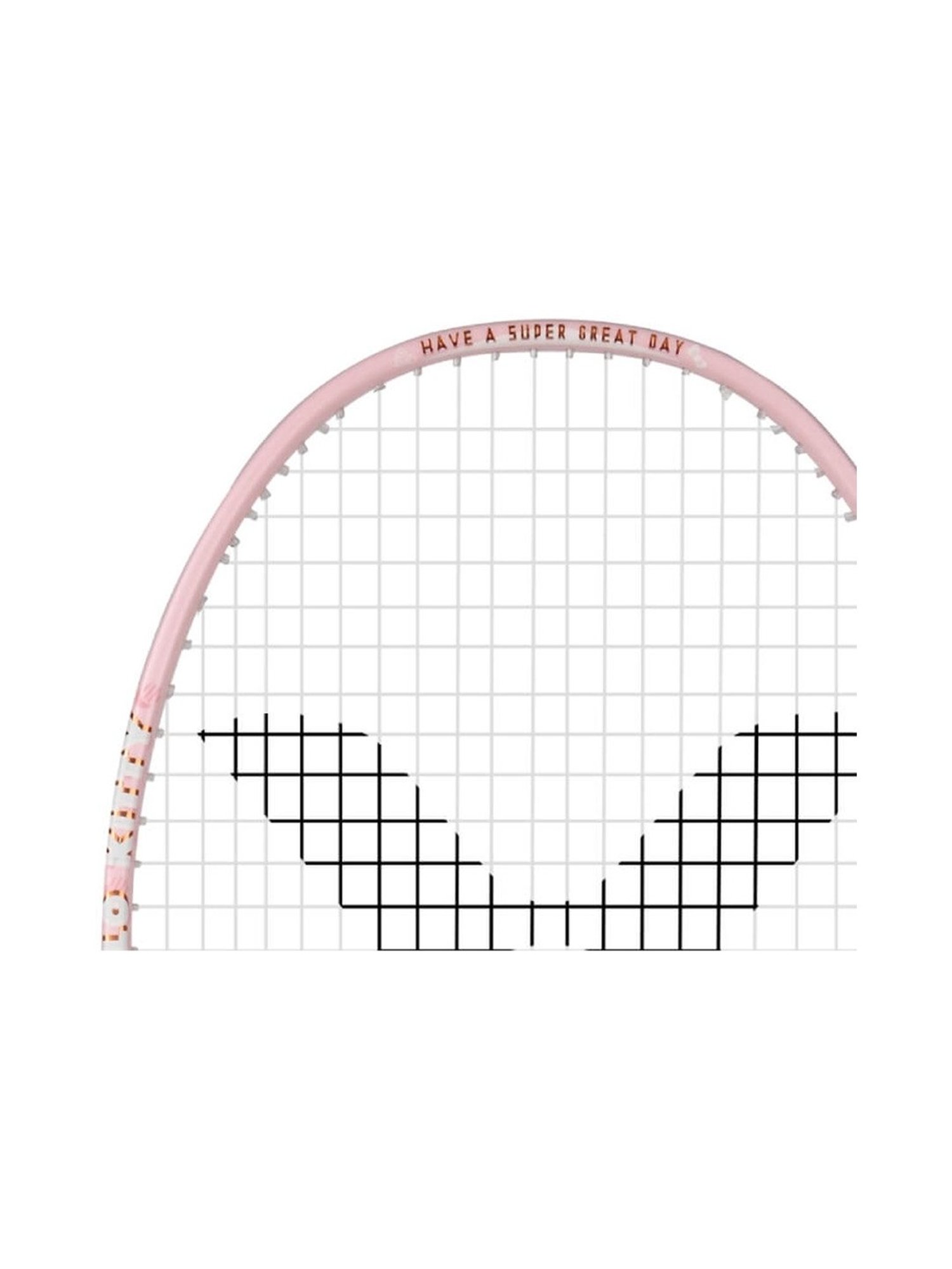 VICTOR HELLO KITTY Thruster Badminton Racket (Pink) Size - 4U