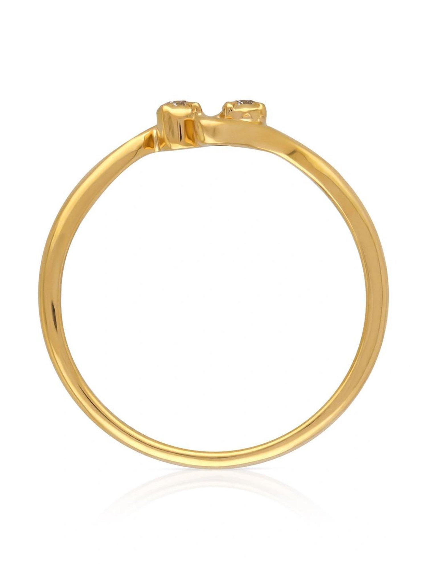 Malabar Gold and Diamonds 22k (916) IGI Certified Diamond Yellow Gold Ring for Women