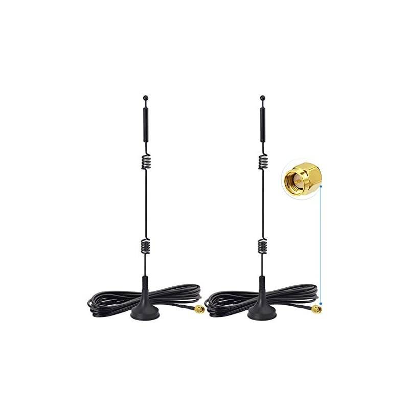Dual Band WiFi 24GHz 5GHz 58GHz 9dBi Magnetic Base SMA Male Antenna 2Pack for Wireless Vedio Security Camera Surveillance Recorder Truck Trailer Rear View Backup Camera Reversing Monitor