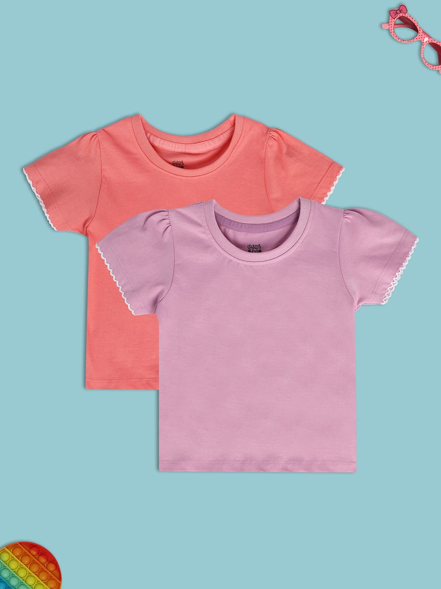 Ed-a-Mamma Baby Blue Printed Top