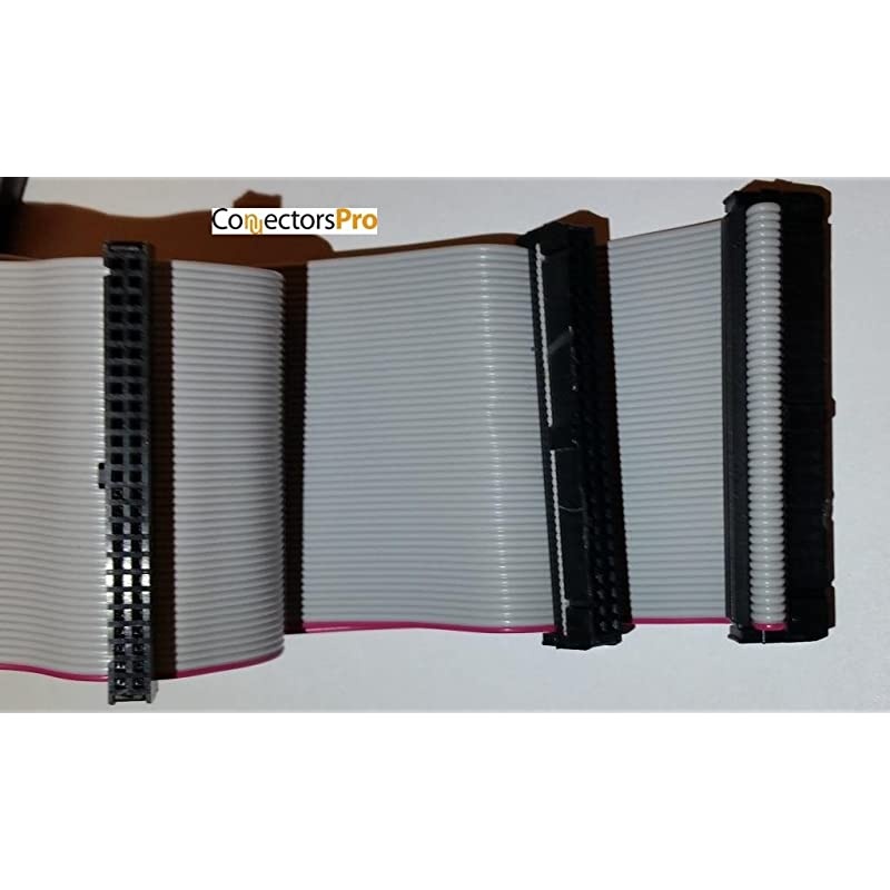 PC Accessories  24 Inches 3 Female Connectors IDC 2x25 50P SCSI Internal Flat Ribbon Cable 24 SCSI1 50 Pins