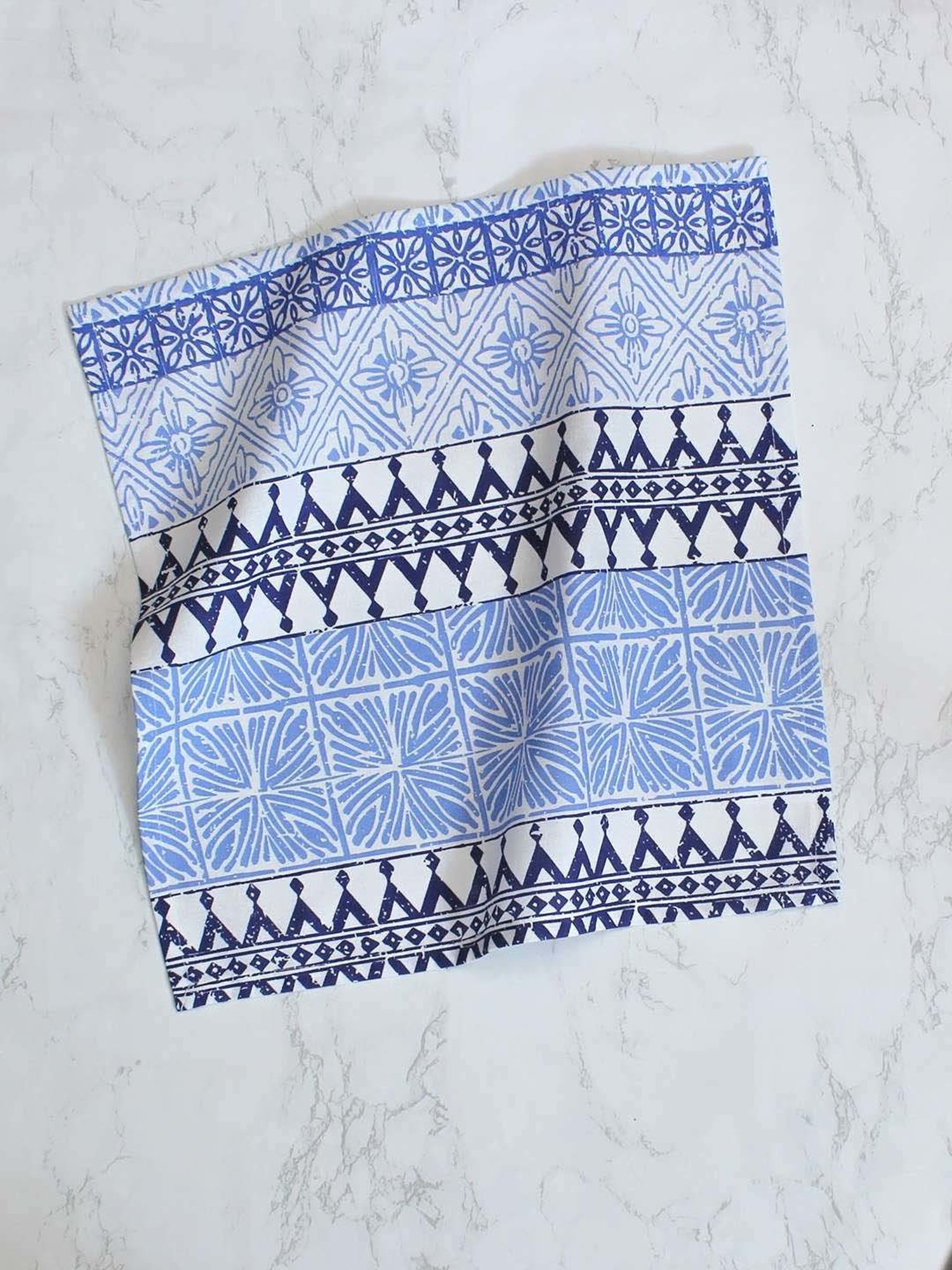 House This Alankaar Blue Cotton Napkins - Set of 2