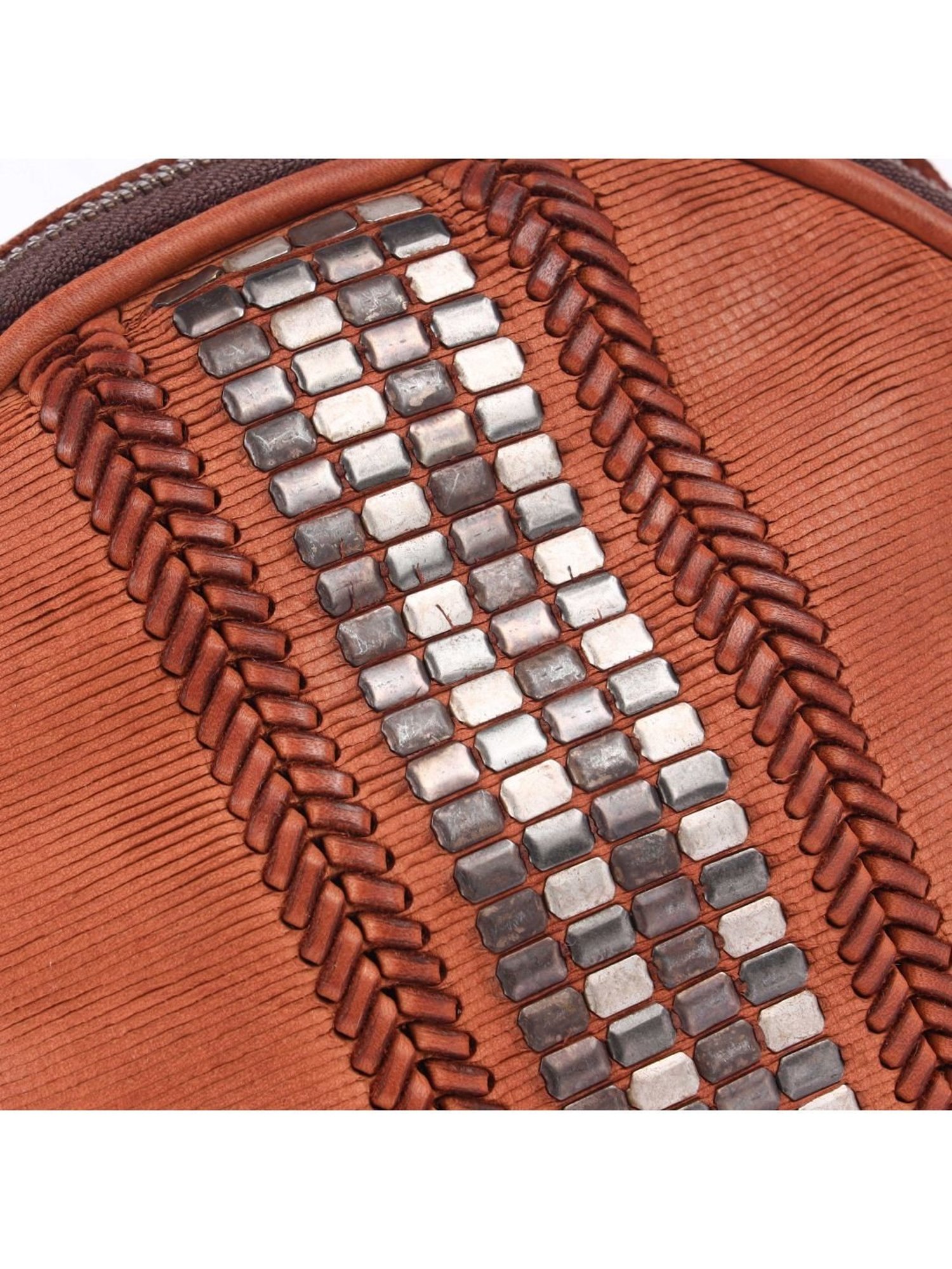 KOMPANERO Estelle Cognac Embellished Medium Sling Handbag