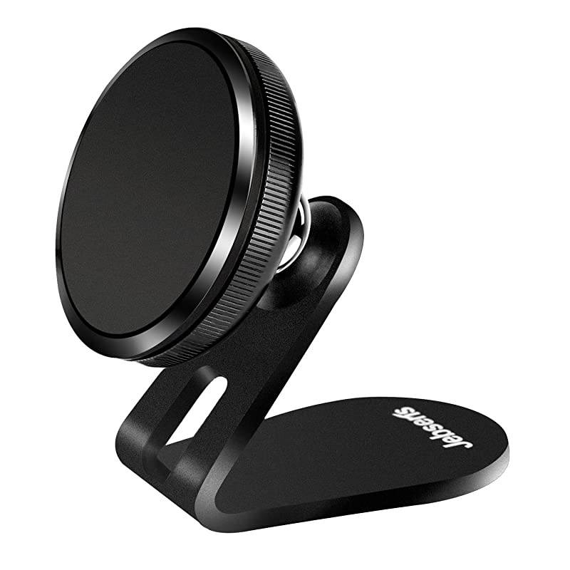 Magnetic Phone Car Mount  Universal Magnetic Car Phone Holder Metal Dashboard Cell Phone Stand Compatible with All Smart Phones Black