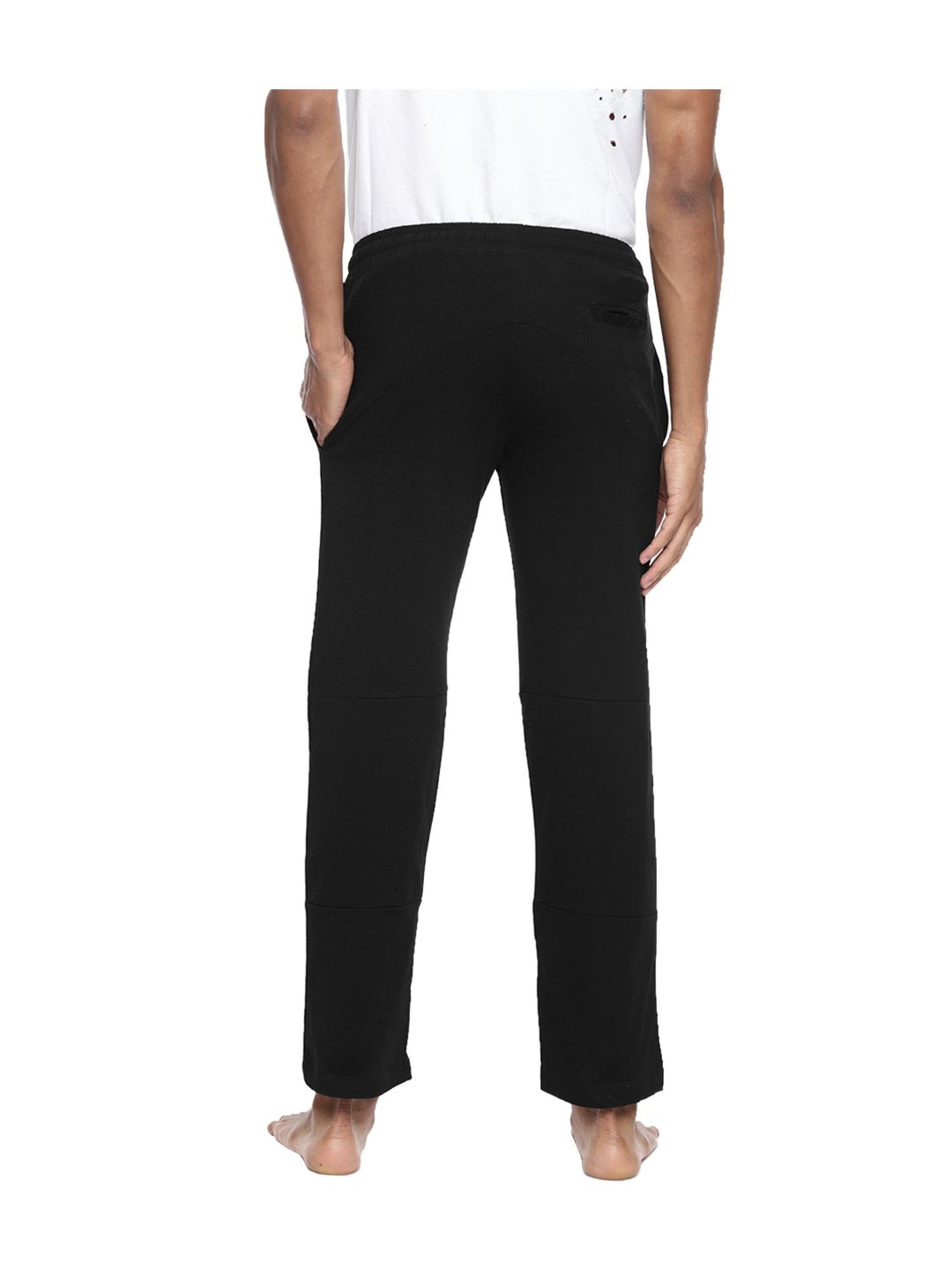 Fruit of the Loom Black Mid Rise Track Pants