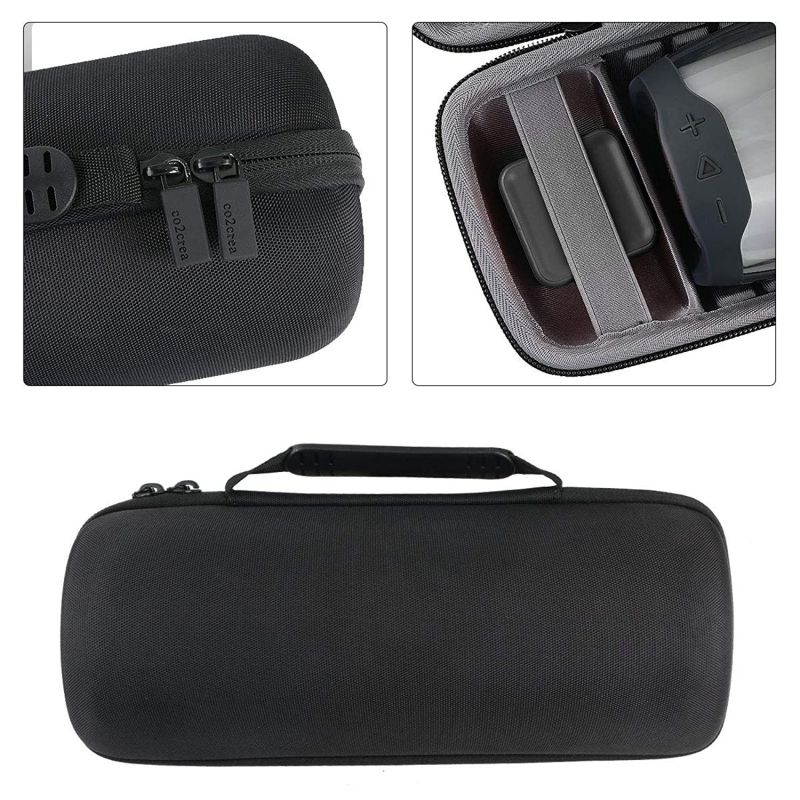 co2crea Hard Travel Case for JBL Pulse 4 Waterproof Portable Bluetooth Speaker (Black Case)