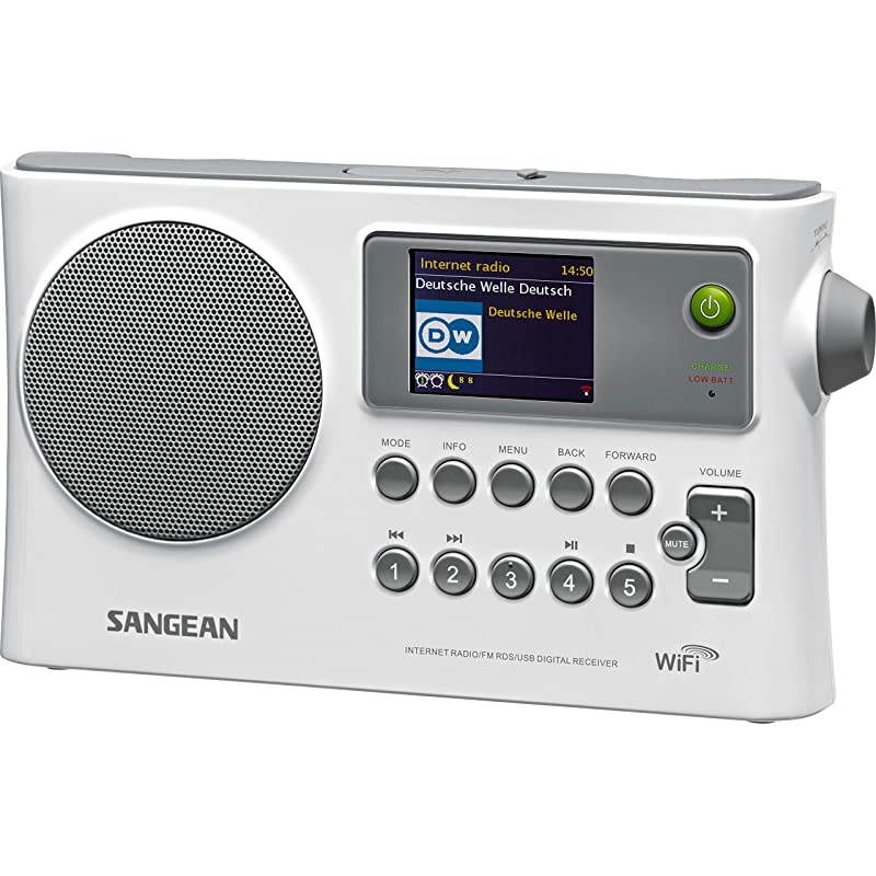 WFR-28 Internet Radio/FM-RBDS/USB/Network Music Player Digital Receiver with Color Display Gray/White