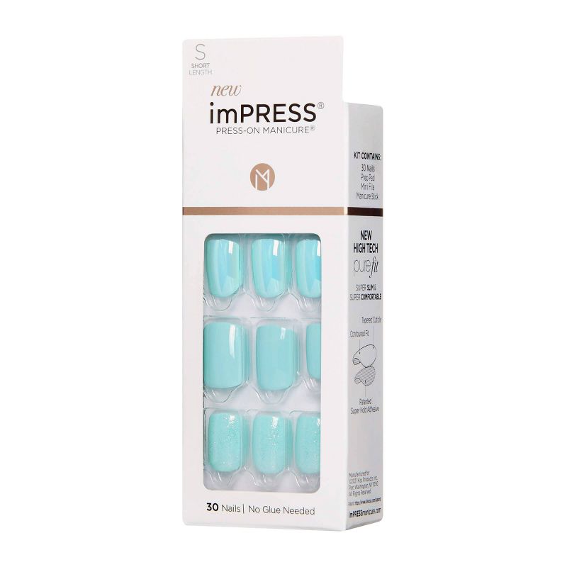 Kiss Gel Fantasy False Nails - Burgundy - 28ct