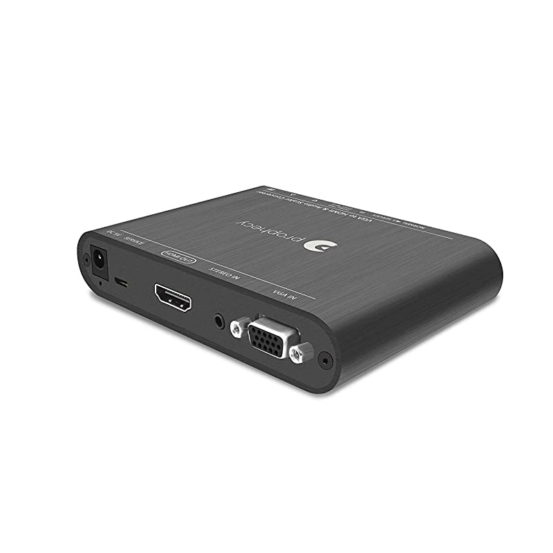 Prophecy VGA to HDMI Scaler Frame Converter and Adapter Deinterlace with Audio 1080p 1920x1200 Advanced Scaling Firmware Upgradeable PROScalerV2HD