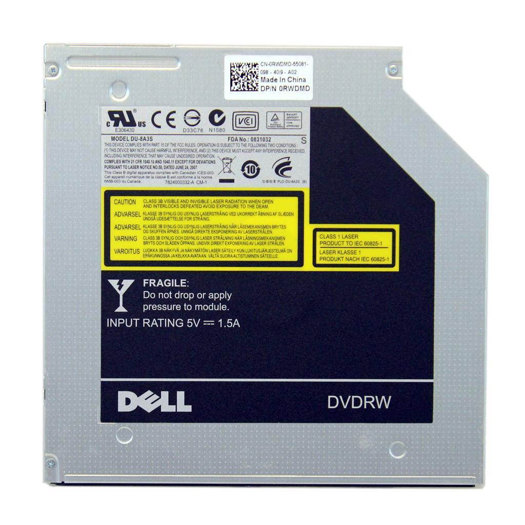 NEW Genuine Dell Latitude E6410 E6400 E6500 CDRW DVD+RW Drive w/o Bezel RWDMD