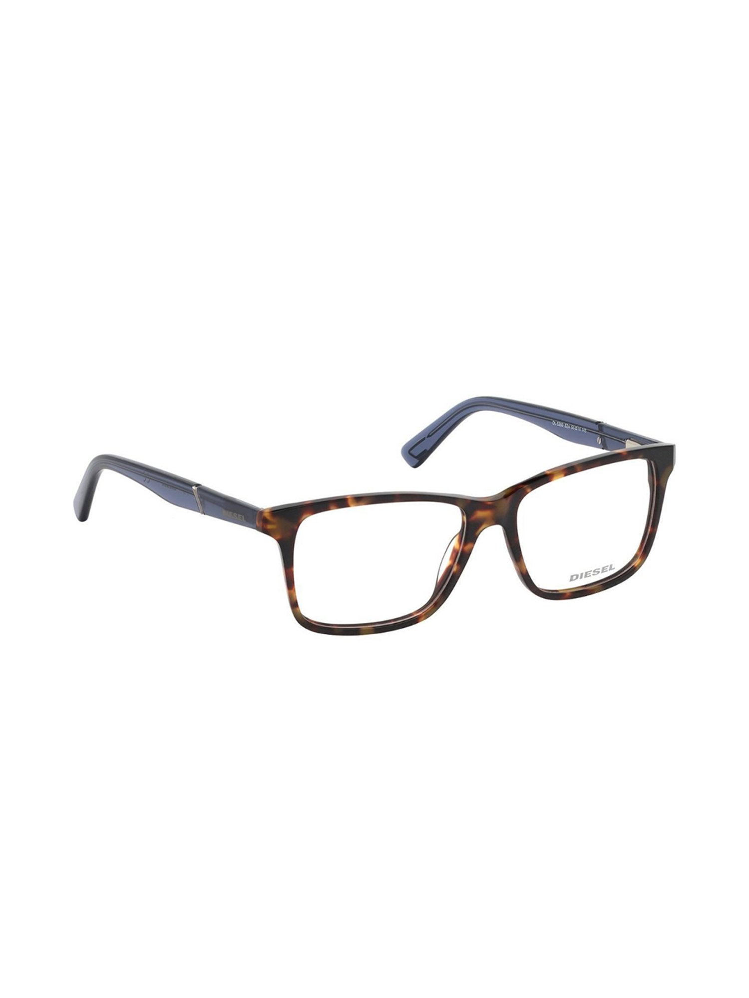 Diesel Brown Rectangular Eye Frames for Men