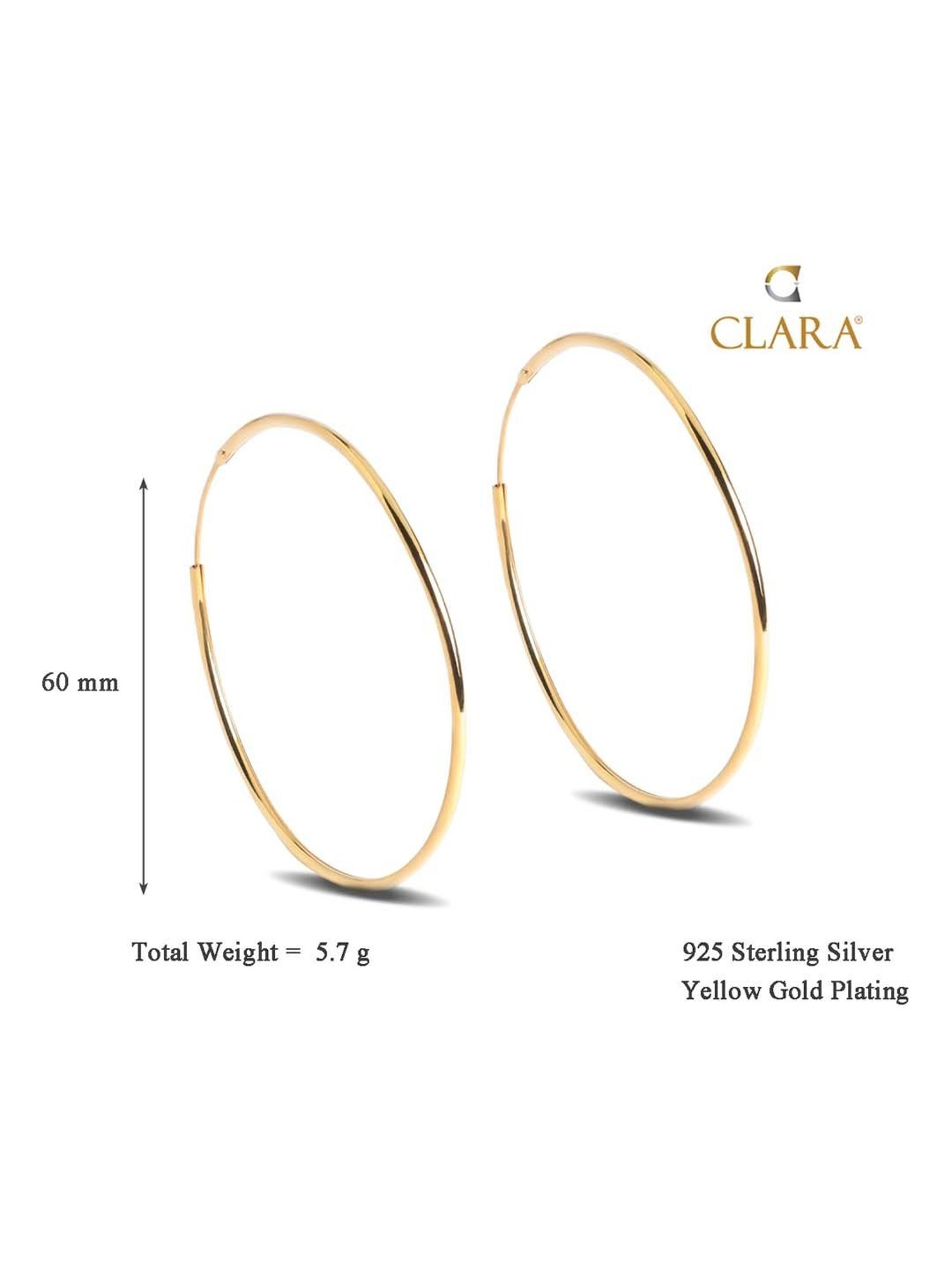 Clara 92.5 Sterling Silver Earrings for Women