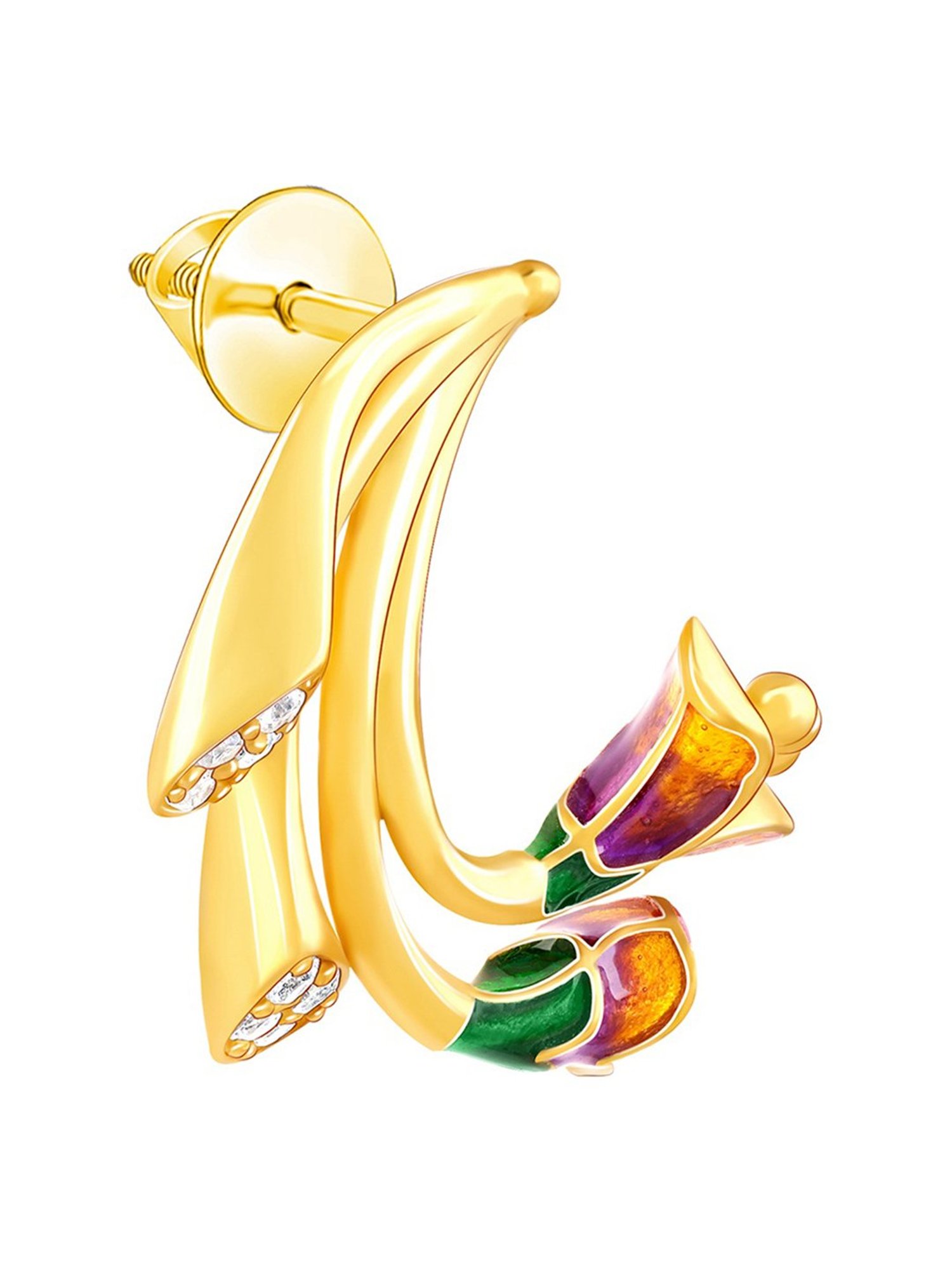 GIVA 925 Sterling Silver Bhumi Bell Mellow Bud Stud Earrings For Women