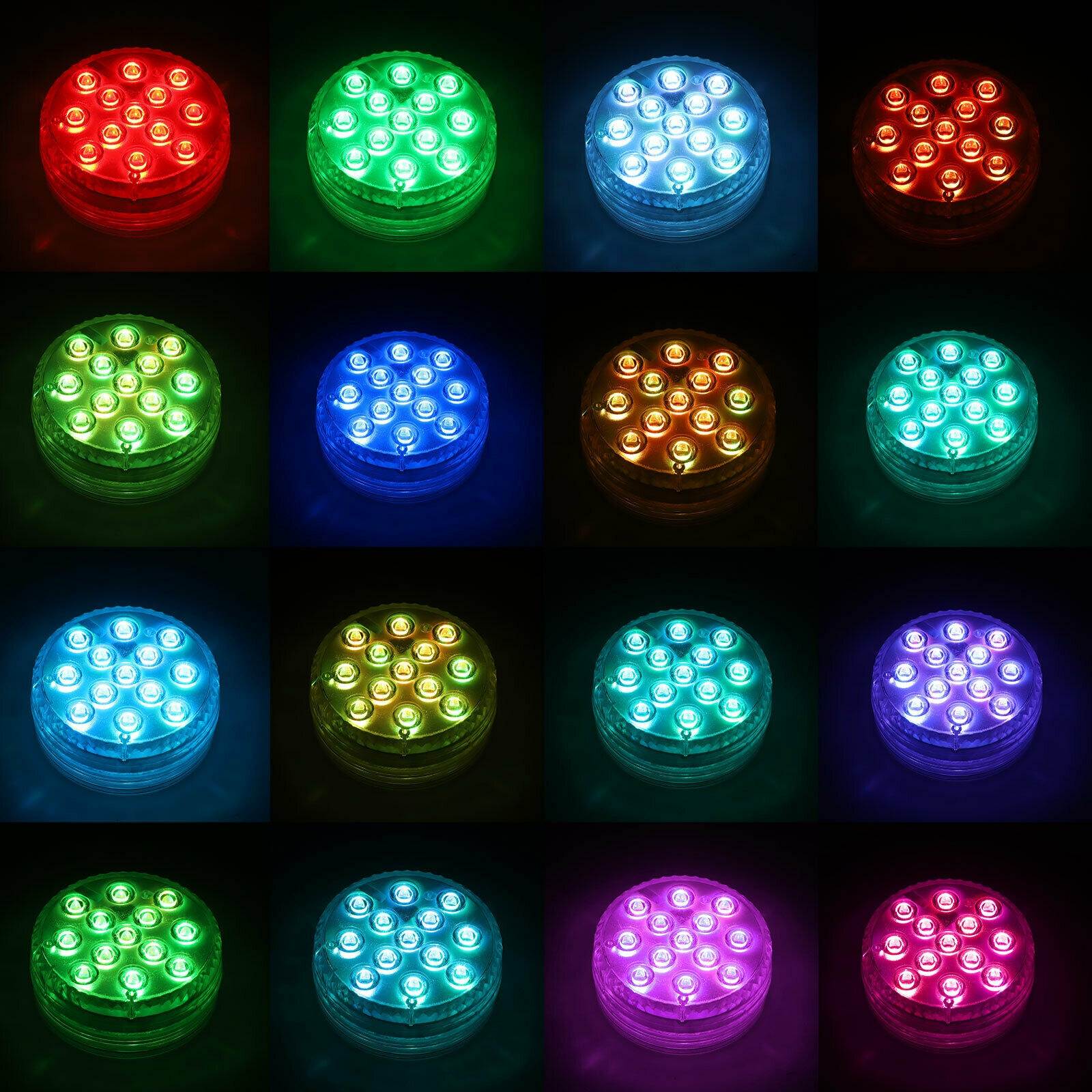 New Swimming Pool Light RGB LED Bulb Remote Control Underwater Color Vase Decor