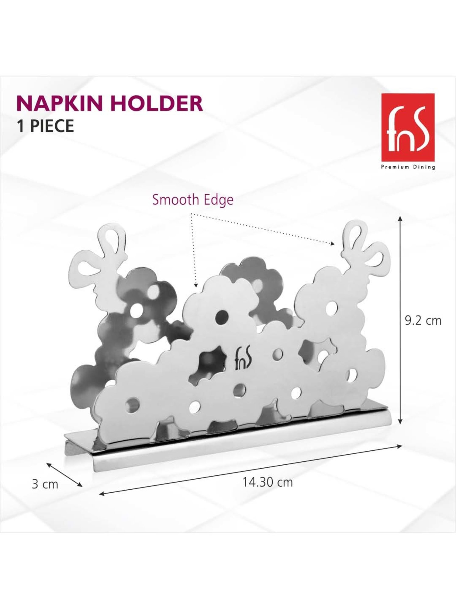 ExclusiveLane The Dancing Peacock Brown Sheesham Wood Napkin Holder - Set of 1