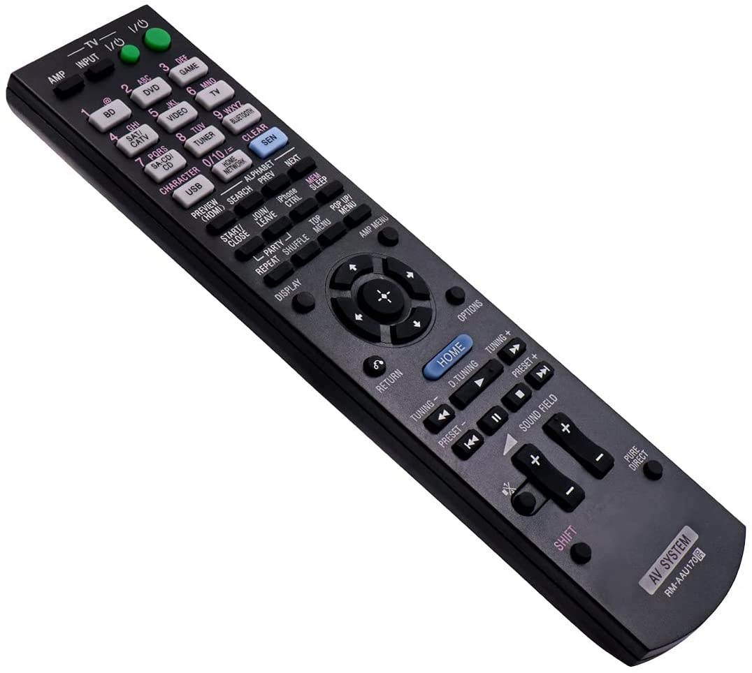 RM-AAU170 Remote Control for Sony STR-DA4600ES STRDH540 STR-DH540 STR-CT550WT STR-DN840 STRDN840 RMAAU169 1-492-051-11 Audio/Video AV Receiver Home Theater System