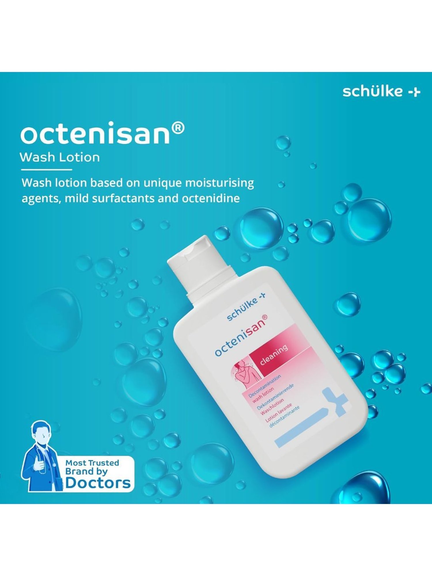 Octenisan Wash Lotion Suitable for Body and Hair Wash Pack of 3, 150ml (White)