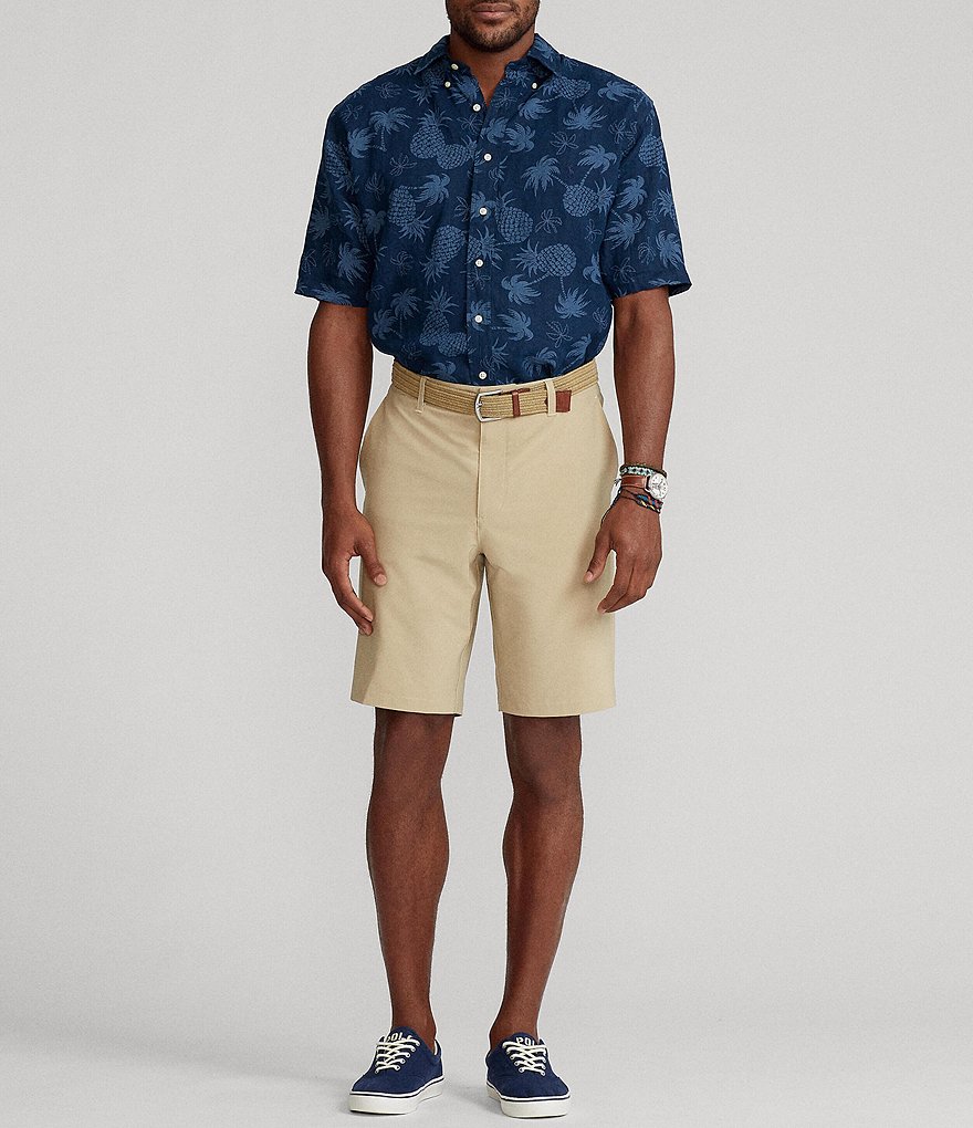 Caribbean Big and Tall 9#double; and 11#double; Inseam Knit Jacquard Shorts