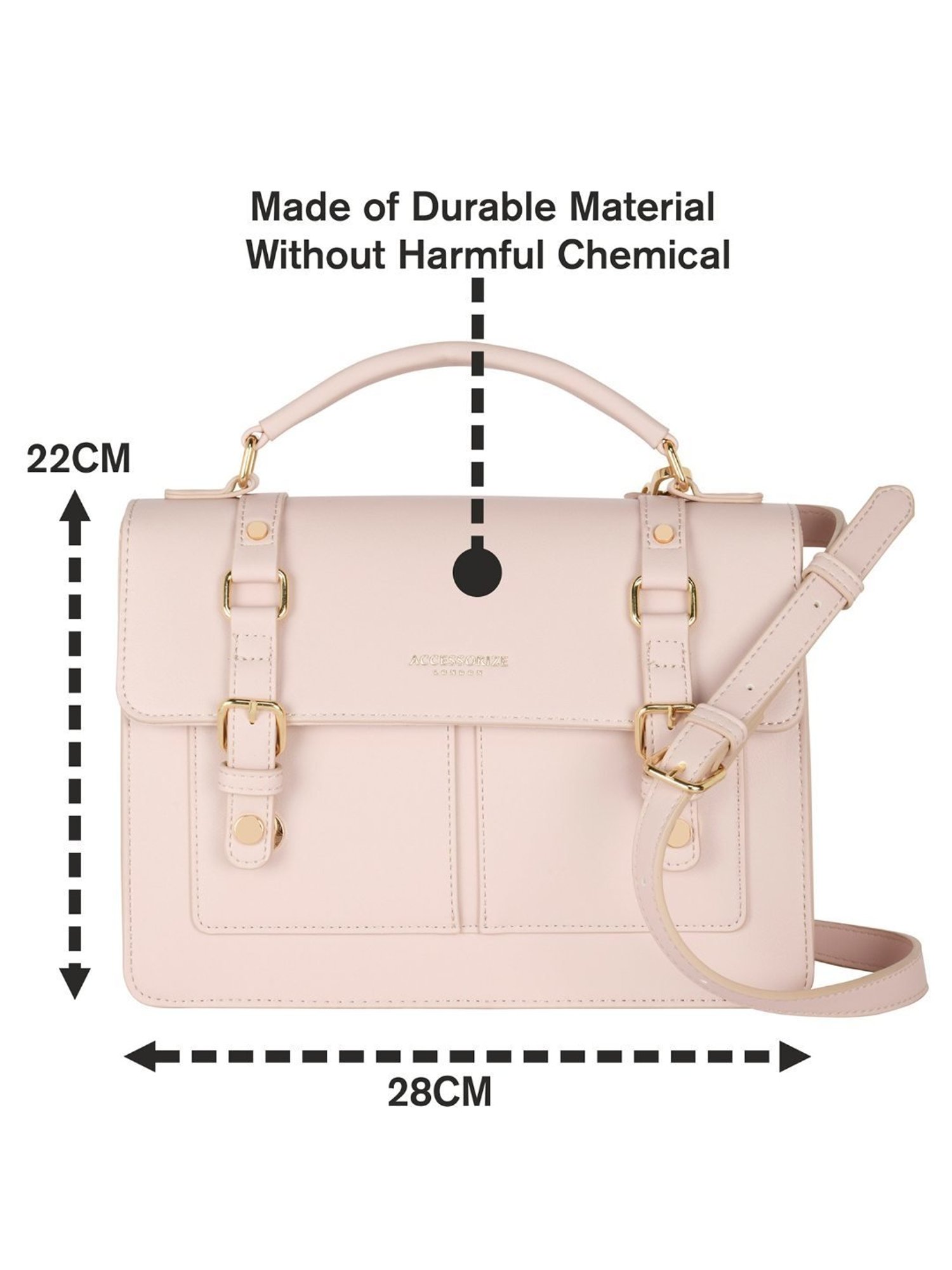 Accessorize London Pale Blush Rookie Satchel Handbag
