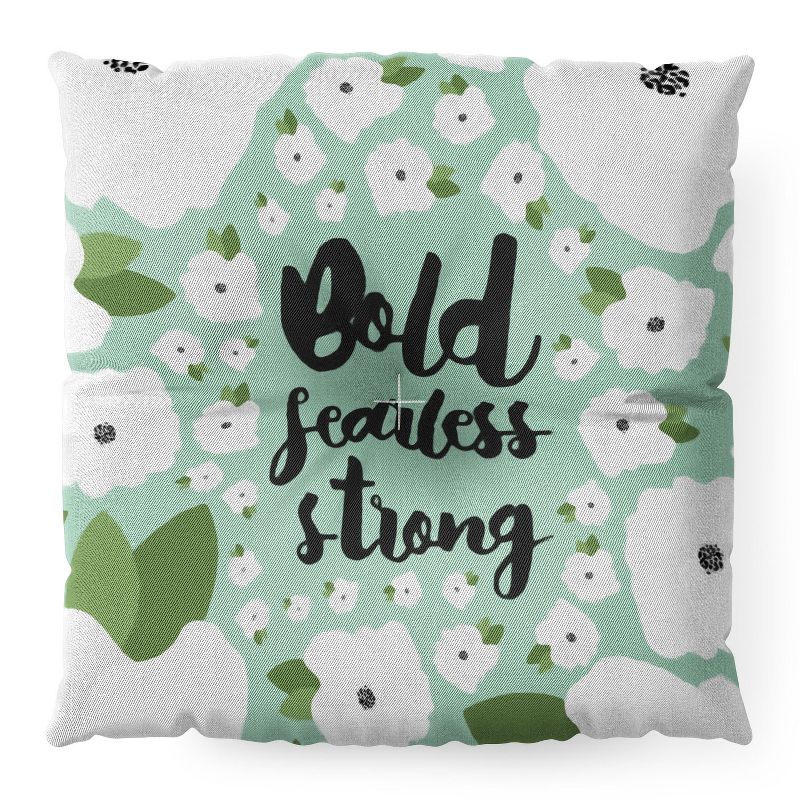 Allyson Johnson Bold Floral Min Square Floor Pillow - Deny Designs