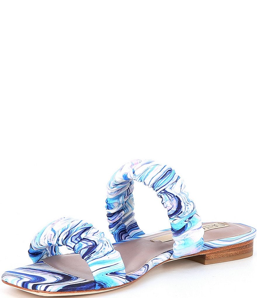 Deltan Cora Printed Two Band Sandals