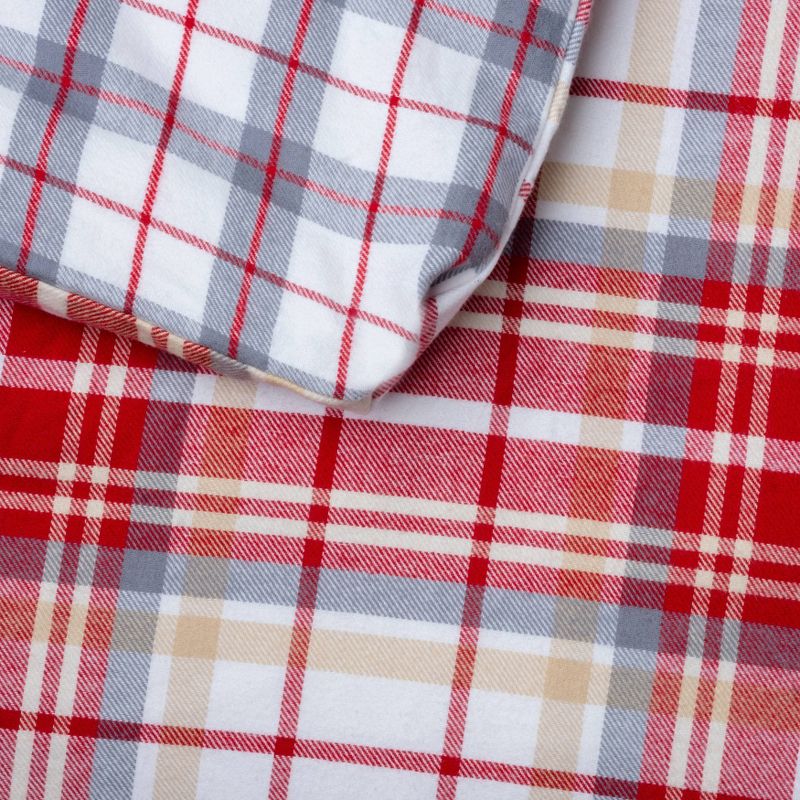 King 3pc Drummond Flannel Duvet Cover Set - Martha Stewart