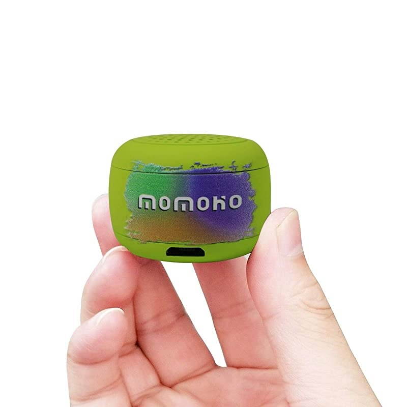 Mini Bluetooth Speaker Small Size but Great Sound QualityPhoto Selfie Button amp Answer Phone CallsBTS0011 Green