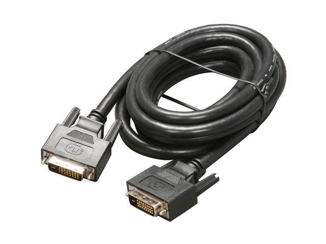 DAT 7376D Black Male to Male One DVI-D to DVI-D Dual Link Cable