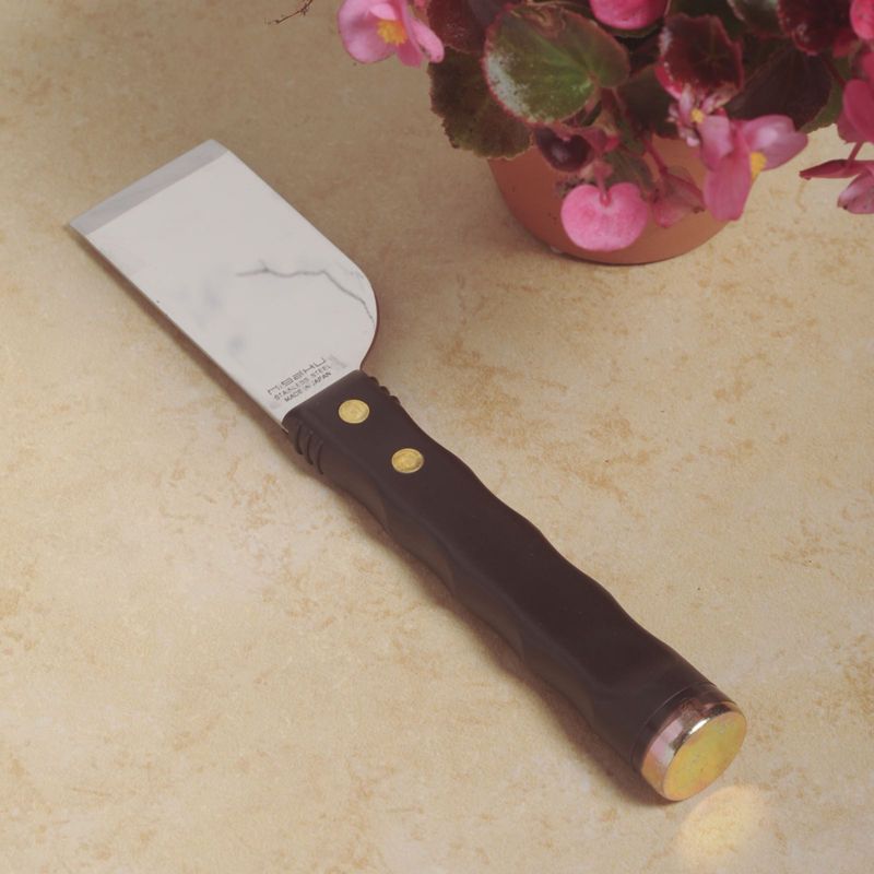 Nisaku Japanese Stainless Steel Scraper Knife with Hammer End, 1.5-Inch Blade.