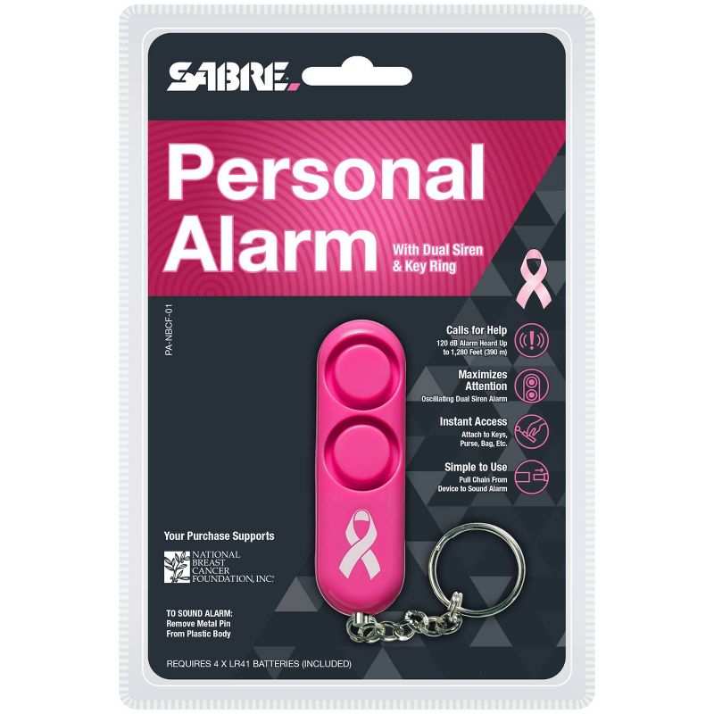 Sabre Personal Alarm Pink