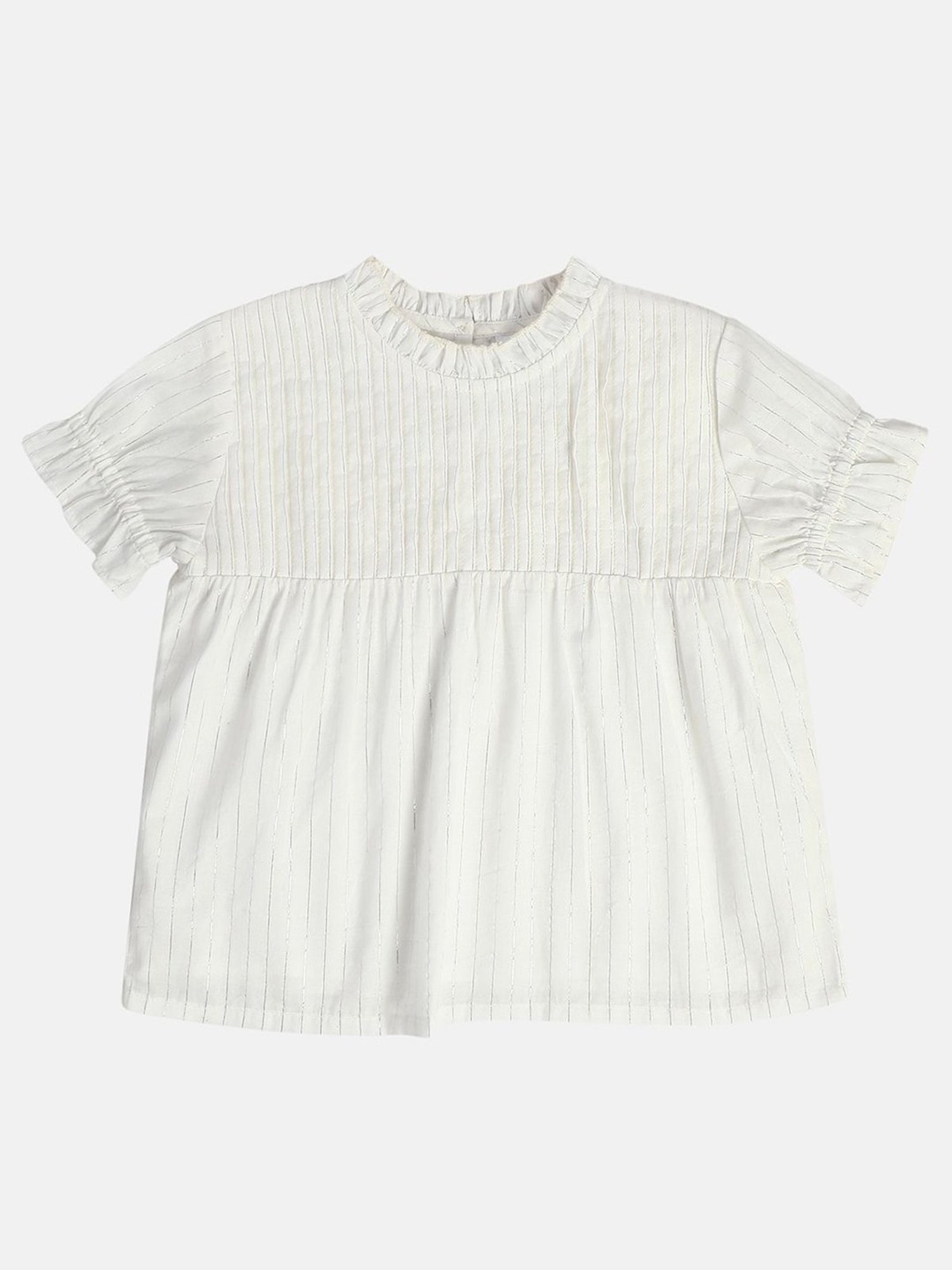 MINIKLUB Girls White Striped Top