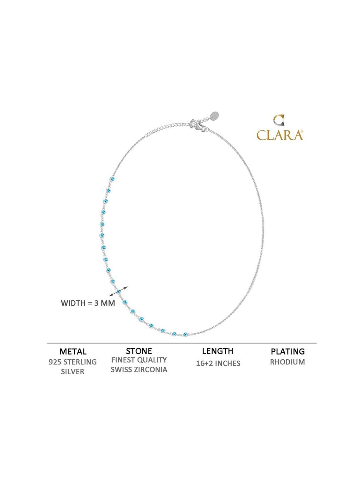 Ornate Jewels 92.5 Sterling Silver Red Ruby Necklace for Women