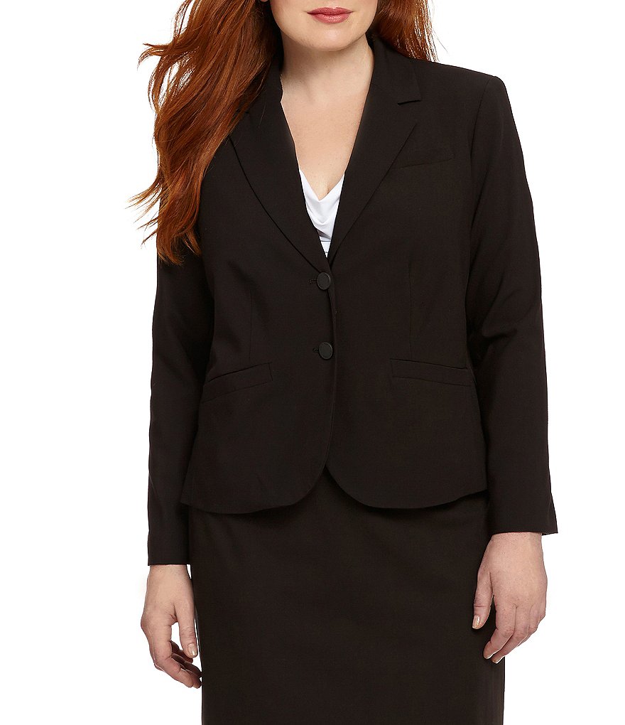 Calvin Klein Plus 2-Button Suit Jacket