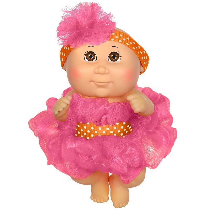 Cabbage Patch Kids 9" Basic Tiny Newborn Scrubby Time - Pink Fashion Blue Eyes