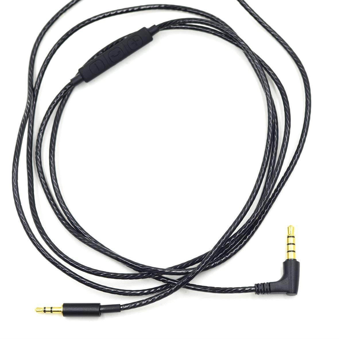 New black Replacement Audio cable Cord wire with remote and mic for AKG AKG Y40 Y45BT Y50 Y55 AKG N60 NC n60nc headphones