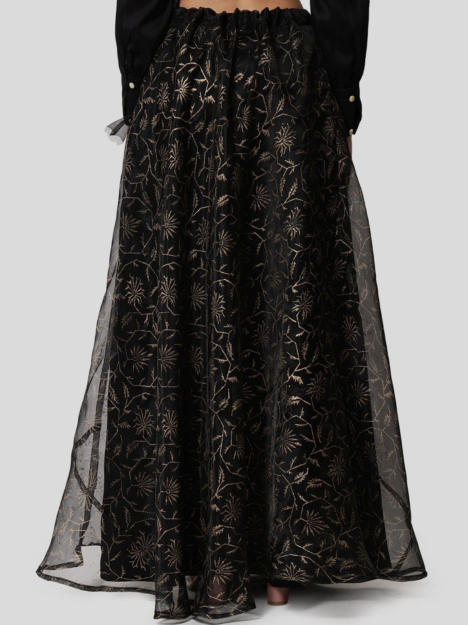 Studiorasa Black Printed Skirt