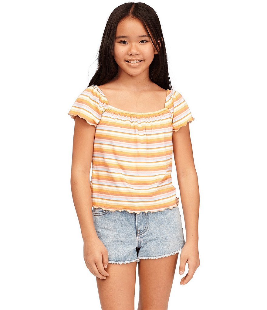 Billabong Little/Girls Girls 4-12 Short-Sleeve Its All Stripes Tee