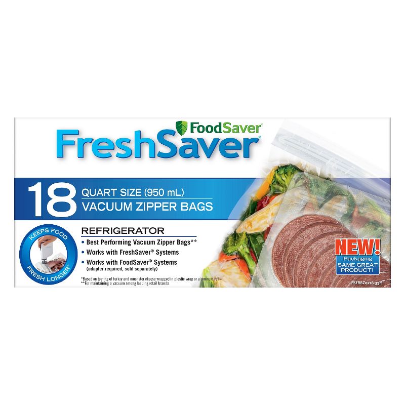 FoodSaver 1qt 18ct Vacuum Zipper Bags
