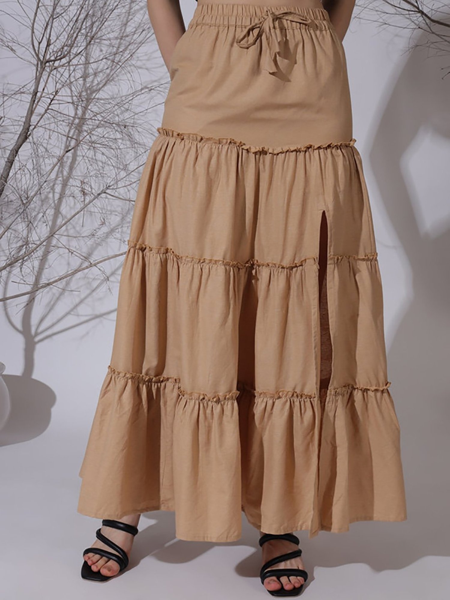 NEUDIS Beige Maxi Skirt