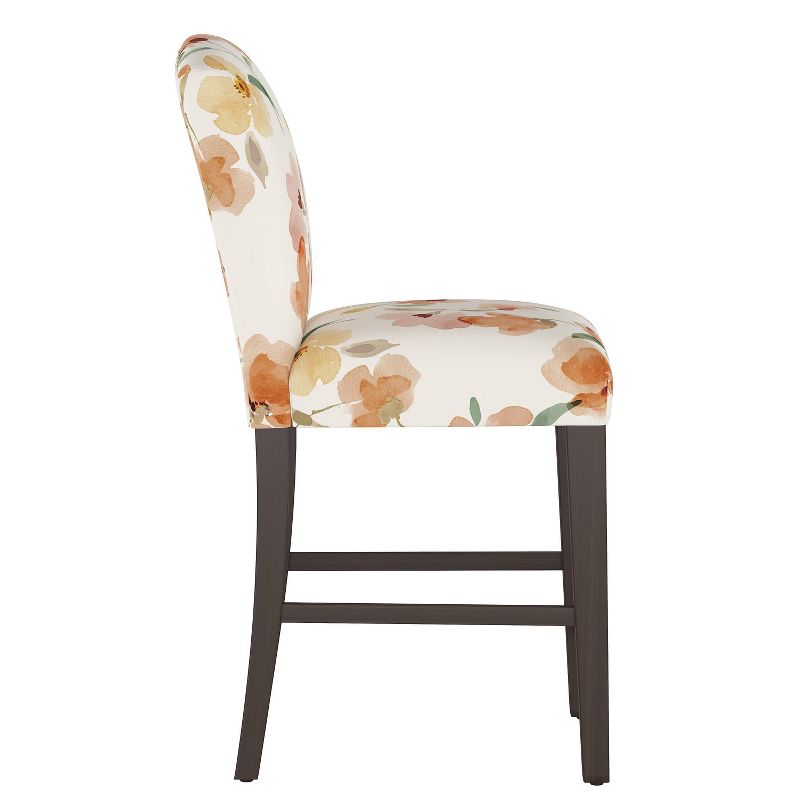 Camel Back Counter Height Barstool Ginny Floral Harvest - Skyline Furniture